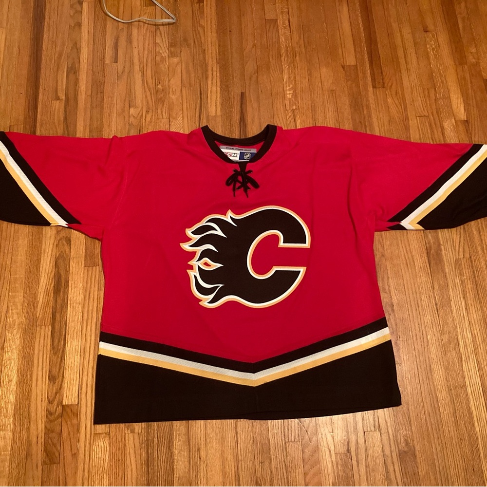 Calgary Flames Jersey - Vintage - CCM - XXL